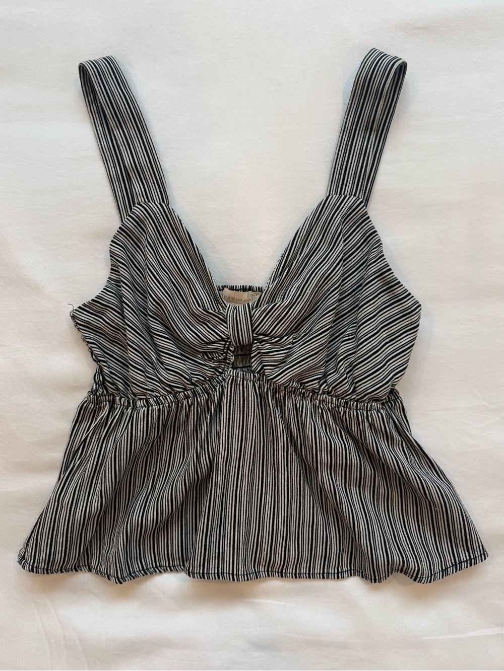 Black and White Striped Tank